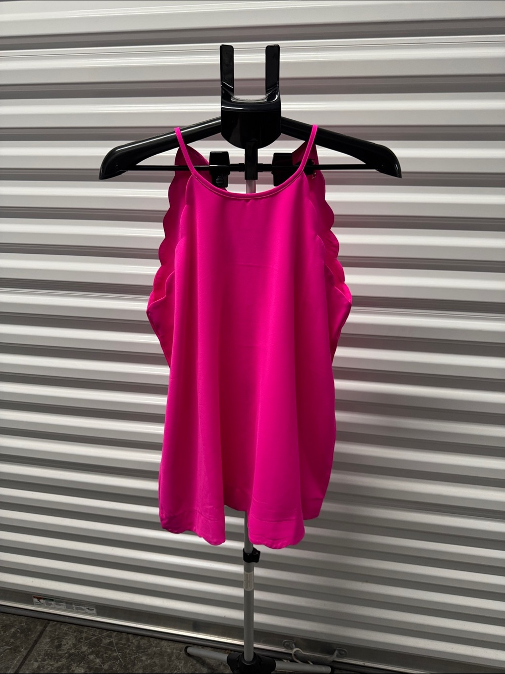 Vici Hot Pink Scallop-Edge Camisole